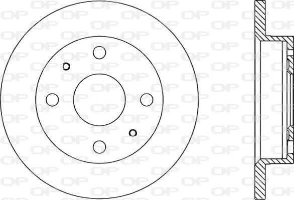 Open Parts BDA1762.10 - Спирачен диск vvparts.bg