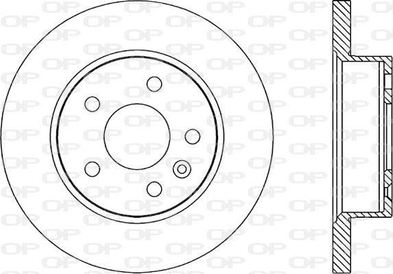 Open Parts BDA1703.10 - Спирачен диск vvparts.bg