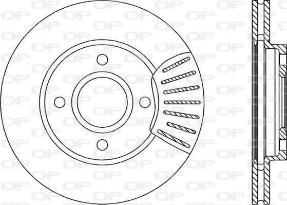 Open Parts BDA1739.20 - Спирачен диск vvparts.bg