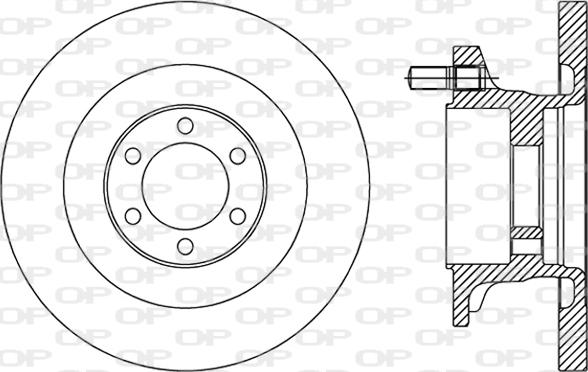 Open Parts BDA2494.10 - Спирачен диск vvparts.bg