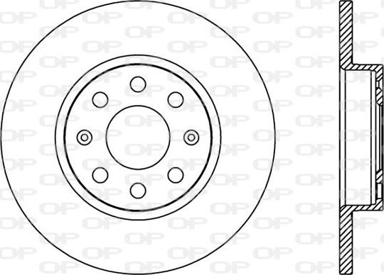 Open Parts BDA2444.10 - Спирачен диск vvparts.bg