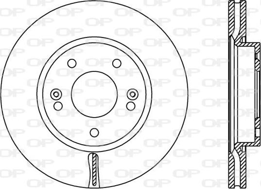 Open Parts BDA2443.20 - Спирачен диск vvparts.bg