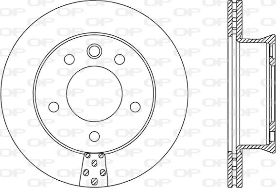 Open Parts BDA2488.20 - Спирачен диск vvparts.bg