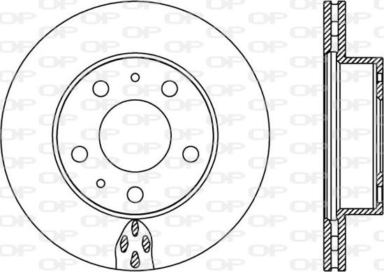 Open Parts BDA2439.20 - Спирачен диск vvparts.bg