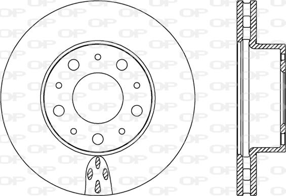 Open Parts BDA2438.20 - Спирачен диск vvparts.bg