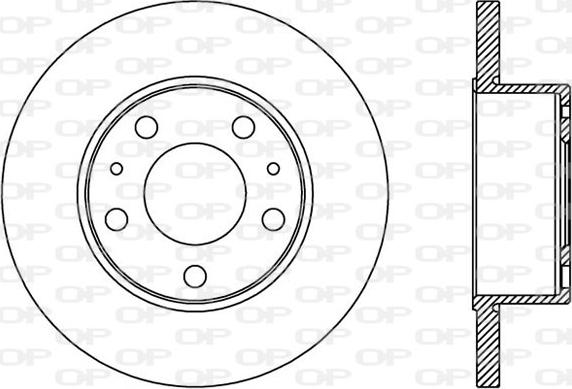 Open Parts BDA2437.10 - Спирачен диск vvparts.bg