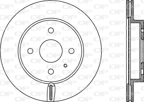 Open Parts BDA2425.20 - Спирачен диск vvparts.bg