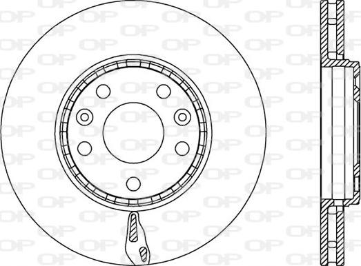 Open Parts BDA2546.20 - Спирачен диск vvparts.bg