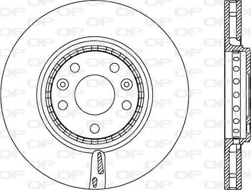 Open Parts BDA2547.20 - Спирачен диск vvparts.bg