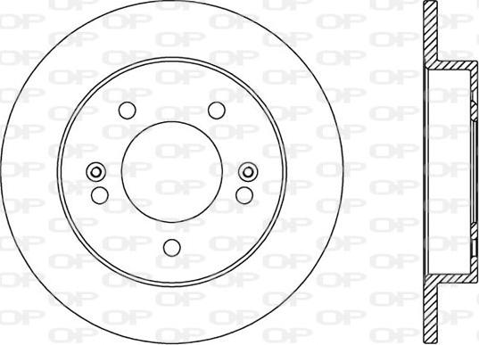 Open Parts BDA2569.10 - Спирачен диск vvparts.bg