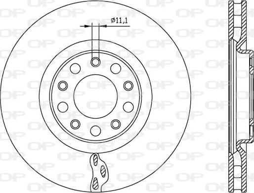 Open Parts BDA2561.20 - Спирачен диск vvparts.bg