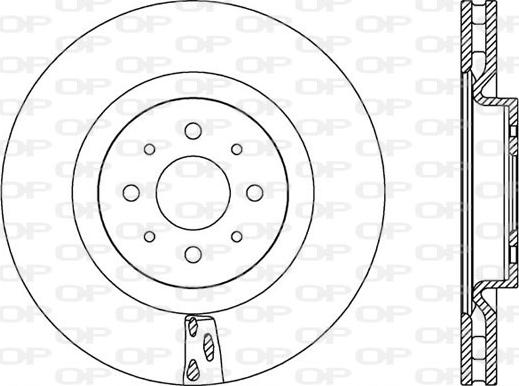 Open Parts BDA2563.20 - Спирачен диск vvparts.bg