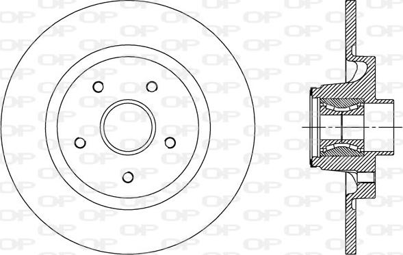 Open Parts BDA2509.30 - Спирачен диск vvparts.bg