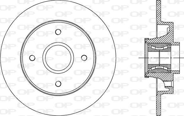 Open Parts BDA2510.30 - Спирачен диск vvparts.bg