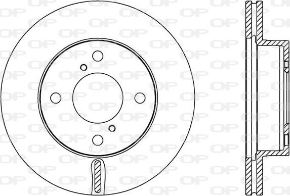 Open Parts BDA2586.20 - Спирачен диск vvparts.bg