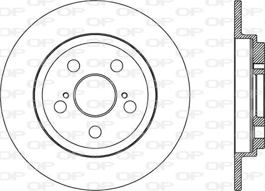 Open Parts BDA2582.10 - Спирачен диск vvparts.bg