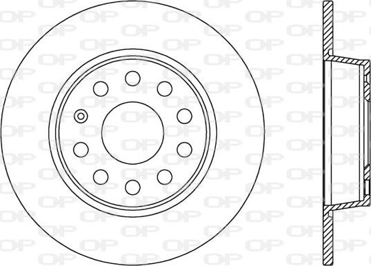 Open Parts BDR2539.10 - Спирачен диск vvparts.bg