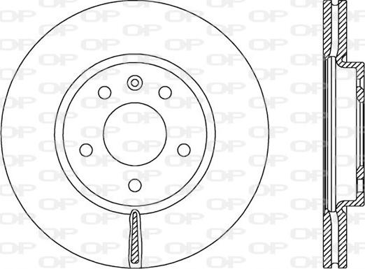 Open Parts BDA2536.20 - Спирачен диск vvparts.bg