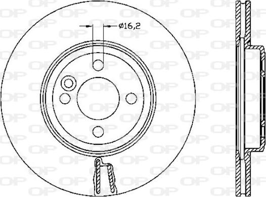 Open Parts BDA2530.20 - Спирачен диск vvparts.bg