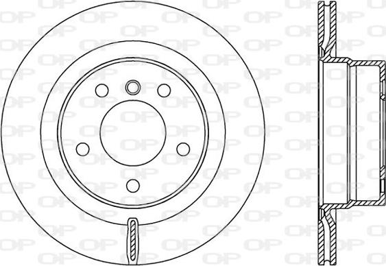 Open Parts BDA2532.20 - Спирачен диск vvparts.bg