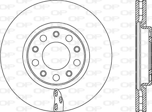 Open Parts BDR2521.20 - Спирачен диск vvparts.bg