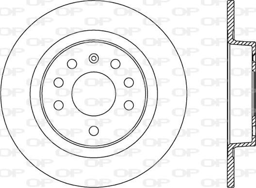 Open Parts BDA2575.10 - Спирачен диск vvparts.bg