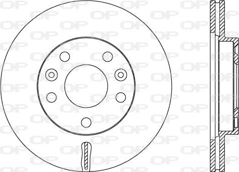 Open Parts BDA2656.20 - Спирачен диск vvparts.bg