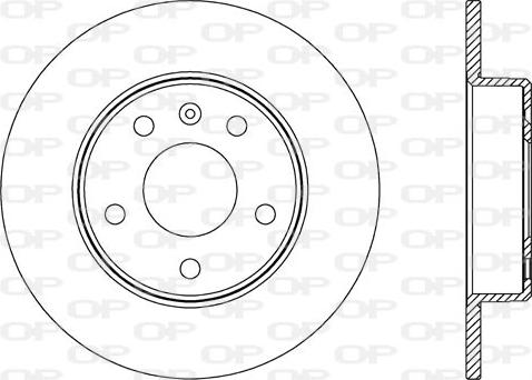 Open Parts BDA2667.10 - Спирачен диск vvparts.bg