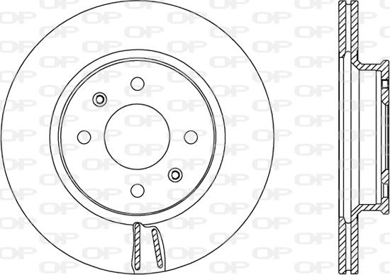 Open Parts BDA2601.20 - Спирачен диск vvparts.bg