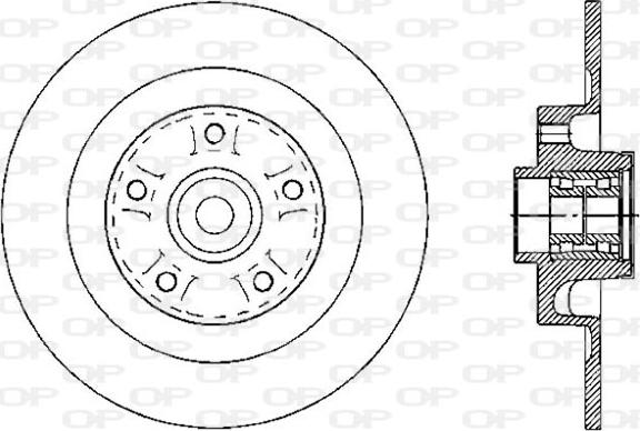 Open Parts BDA2602.30 - Спирачен диск vvparts.bg