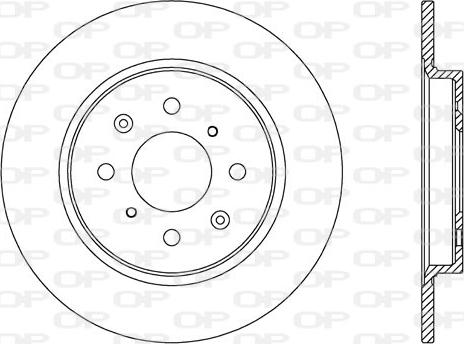 Open Parts BDA2638.10 - Спирачен диск vvparts.bg