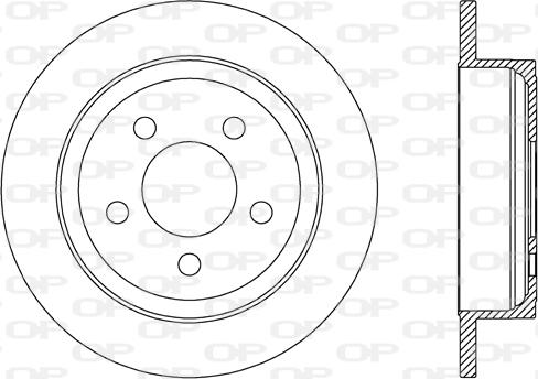 Open Parts BDA2676.10 - Спирачен диск vvparts.bg