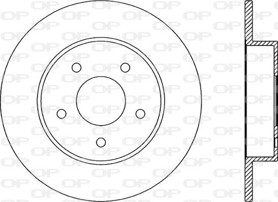 Open Parts BDA2046.10 - Спирачен диск vvparts.bg