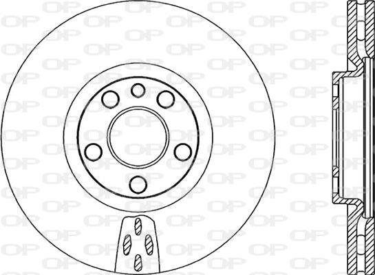 Open Parts BDA2052.20 - Спирачен диск vvparts.bg