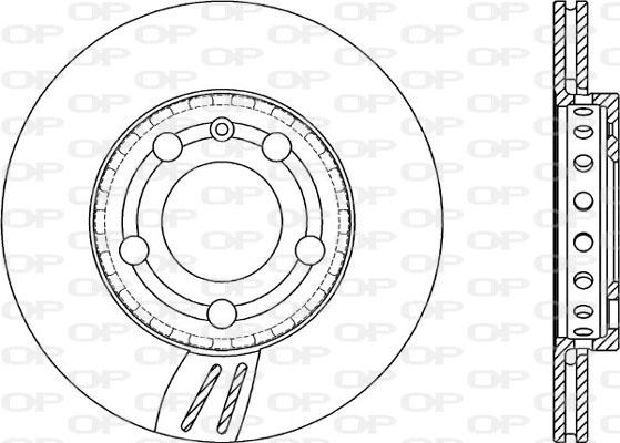 Open Parts BDA2066.20 - Спирачен диск vvparts.bg