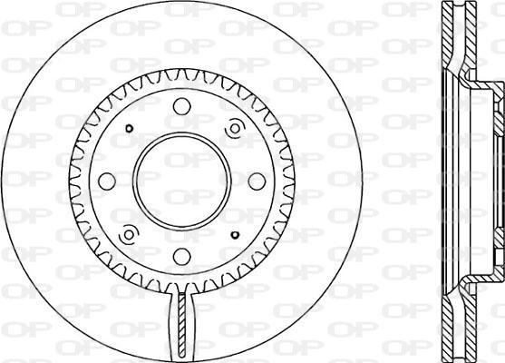 Open Parts BDA2084.20 - Спирачен диск vvparts.bg