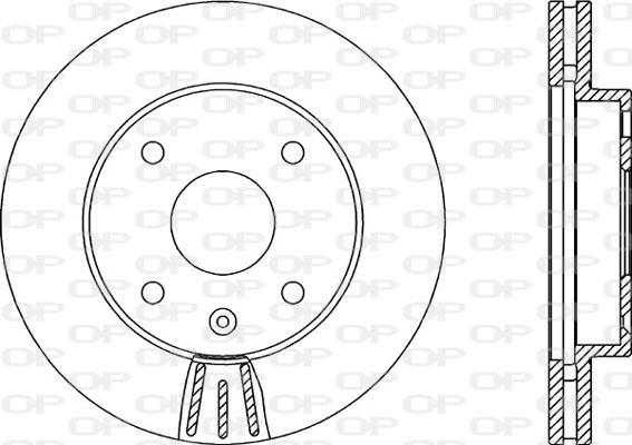 Open Parts BDA2146.20 - Спирачен диск vvparts.bg