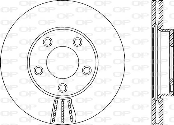 Open Parts BDA2142.20 - Спирачен диск vvparts.bg