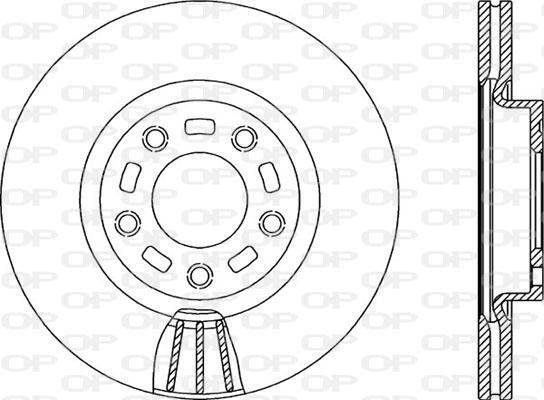 Open Parts BDA2156.20 - Спирачен диск vvparts.bg