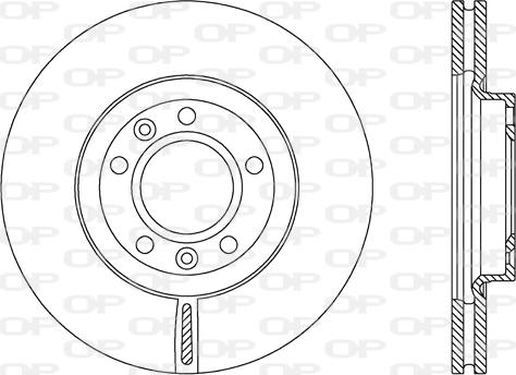Open Parts BDA2158.20 - Спирачен диск vvparts.bg