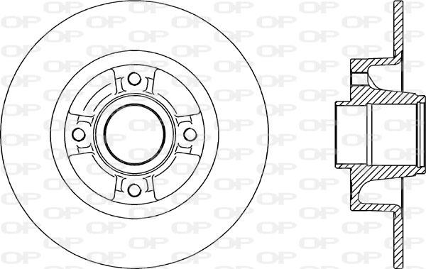 Open Parts BDA2165.10 - Спирачен диск vvparts.bg