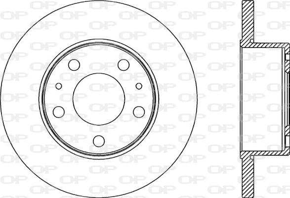 Open Parts BDA2180.10 - Спирачен диск vvparts.bg