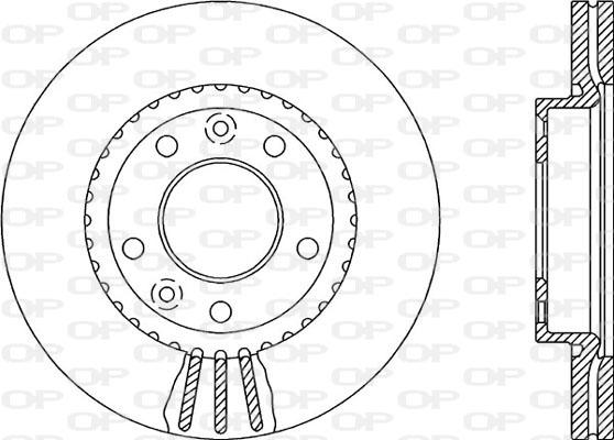 Open Parts BDA2137.20 - Спирачен диск vvparts.bg