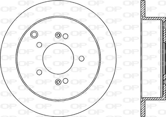 Open Parts BDA2174.10 - Спирачен диск vvparts.bg