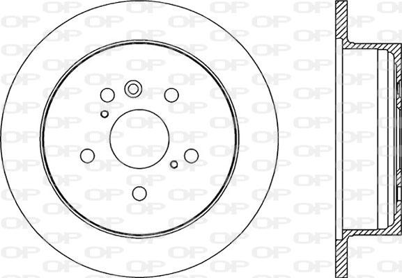 Open Parts BDR2172.10 - Спирачен диск vvparts.bg