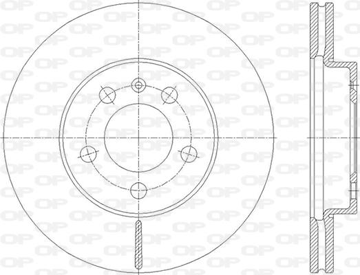 Open Parts BDA2848.20 - Спирачен диск vvparts.bg