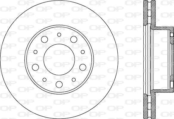 Open Parts BDA2801.20 - Спирачен диск vvparts.bg