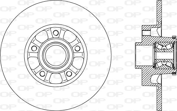 Open Parts BDA2802.30 - Спирачен диск vvparts.bg