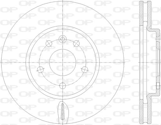 Open Parts BDA2813.20 - Спирачен диск vvparts.bg