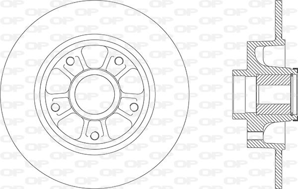 Open Parts BDA2880.30 - Спирачен диск vvparts.bg